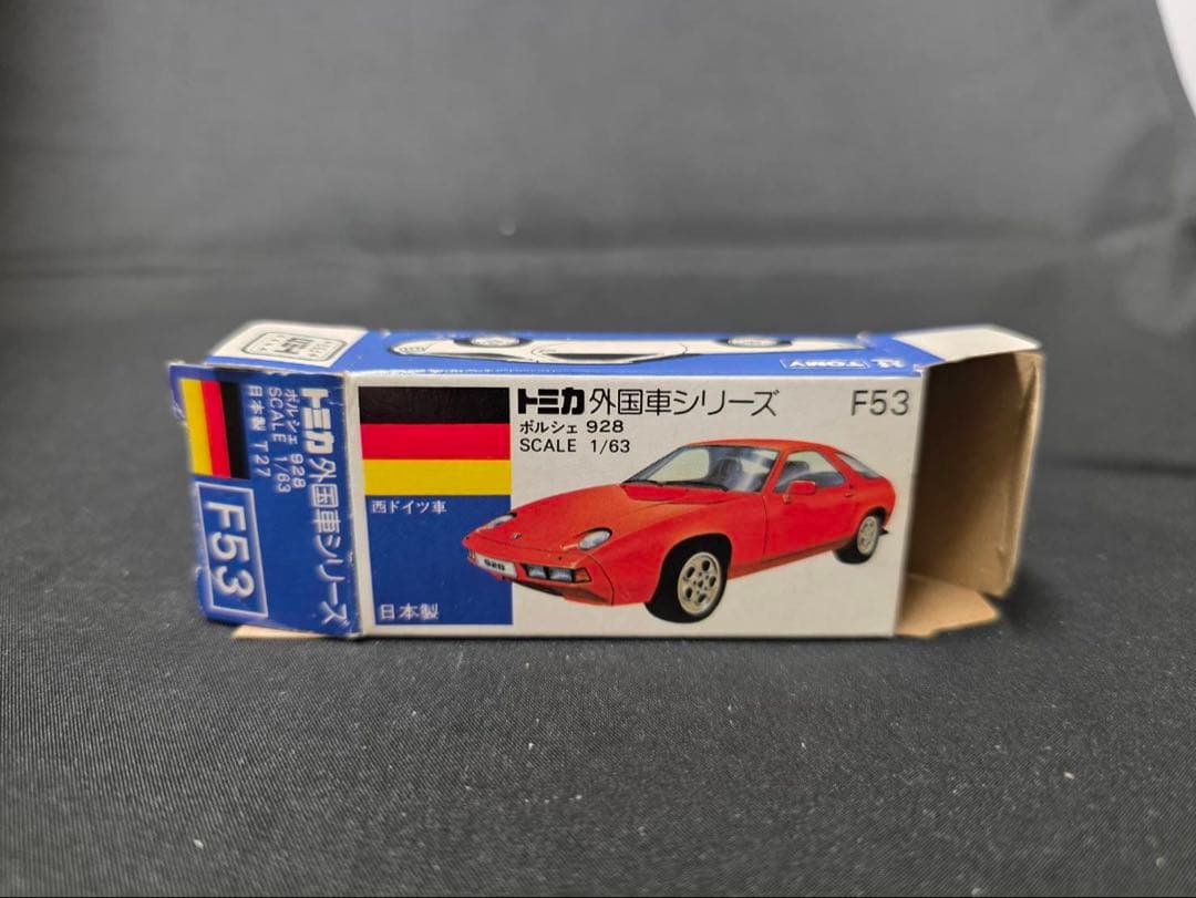 トミカ青箱F53 ポルシェ928(日本製)輸出モデルレア希少