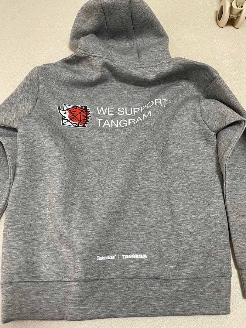 CLUBHAUS × TANGRAM グレー　 パーカー　Ｌサイズ