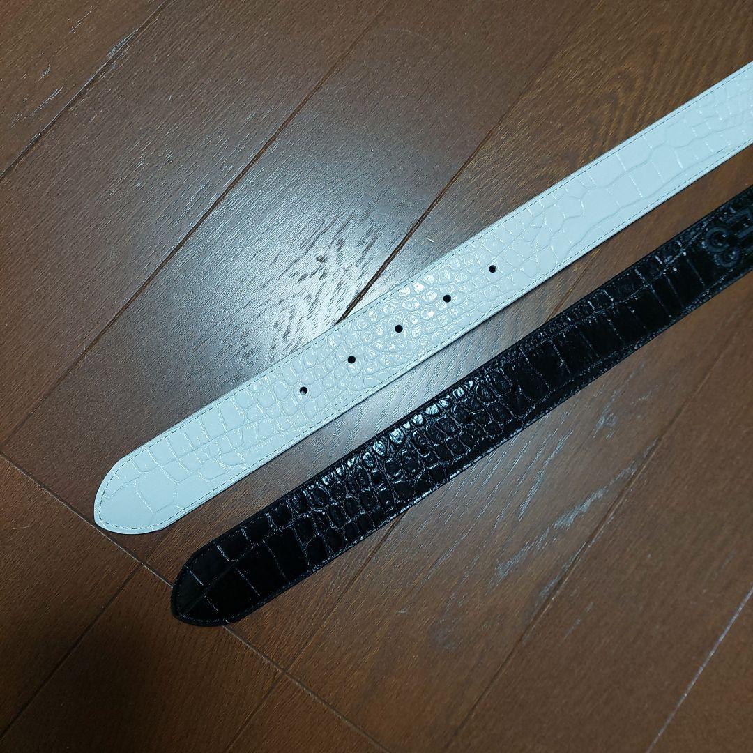 1 piu 1 uguale 3 GOLF ベルト ブラック