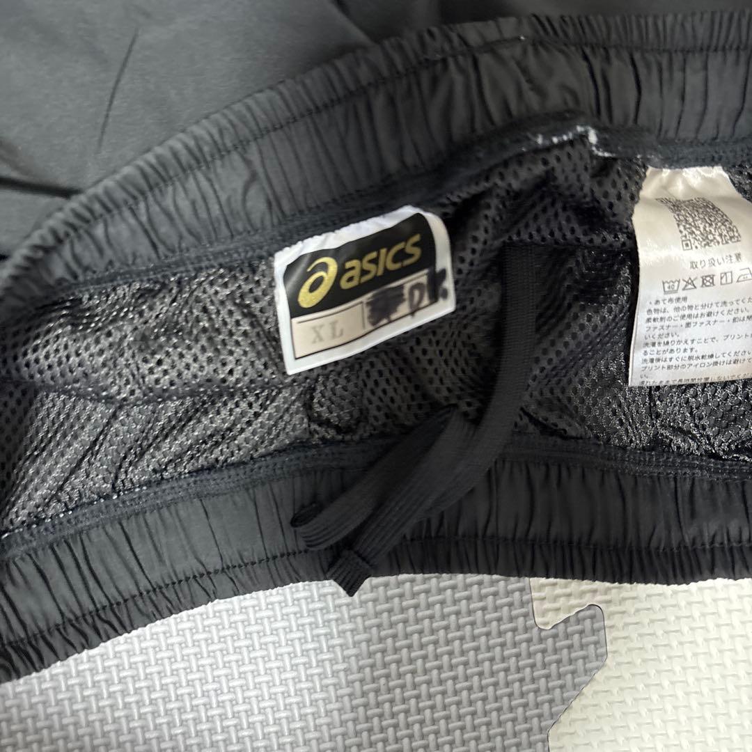 asics ウィンドブレーカー XL 赤黒