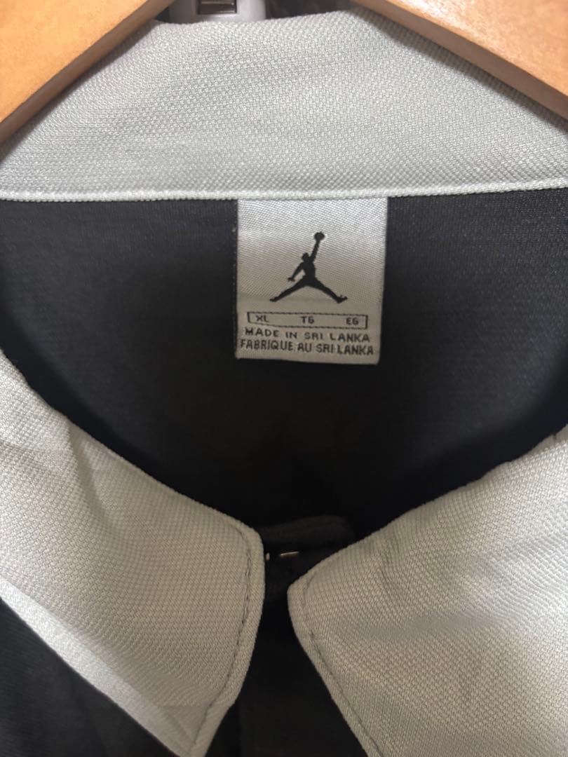 AIR JORDAN】希少00sポケット付スナップボタンシャツ　ブラック　XL