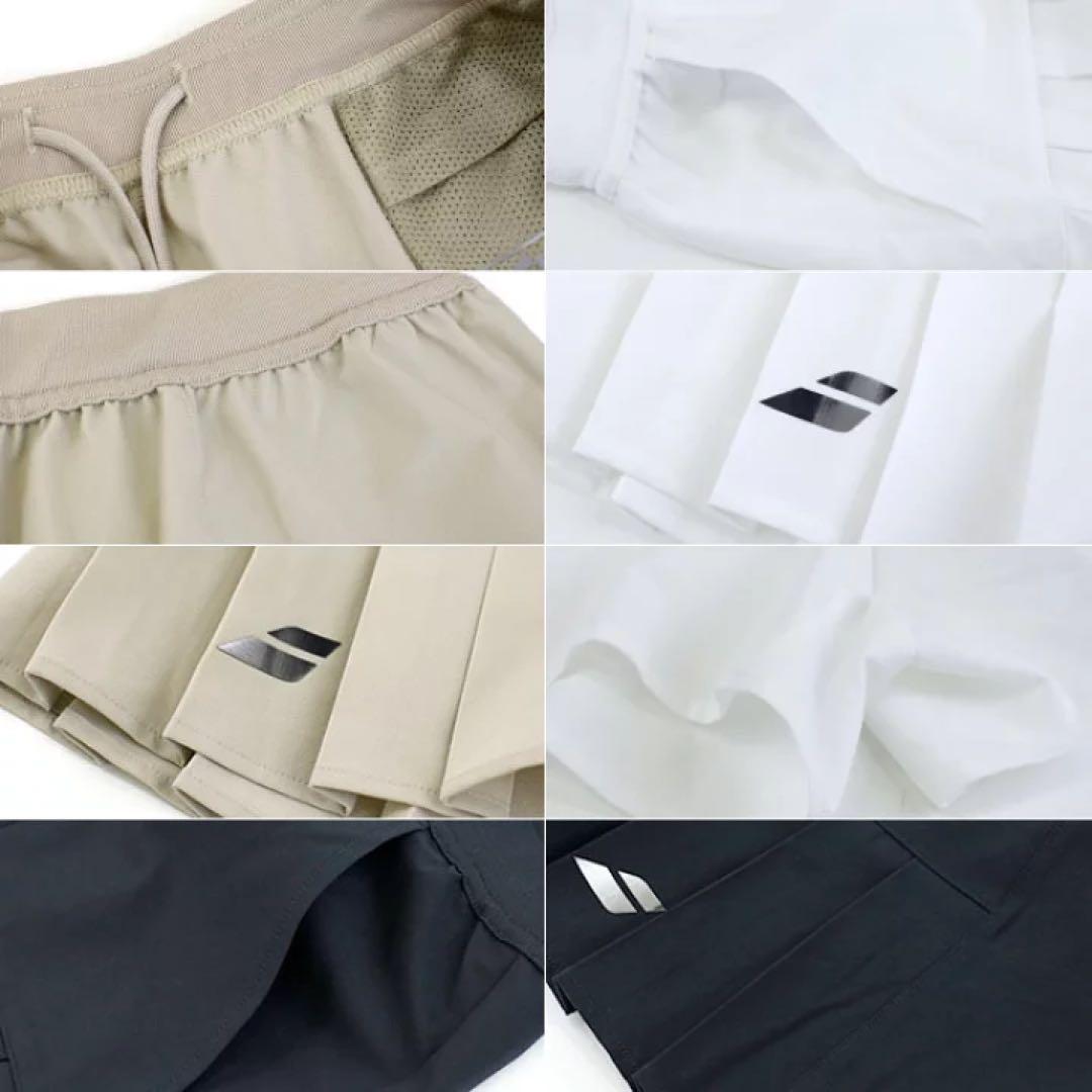 BabolatテニスキュロットショートパンツXLベージュレディースアドミラル