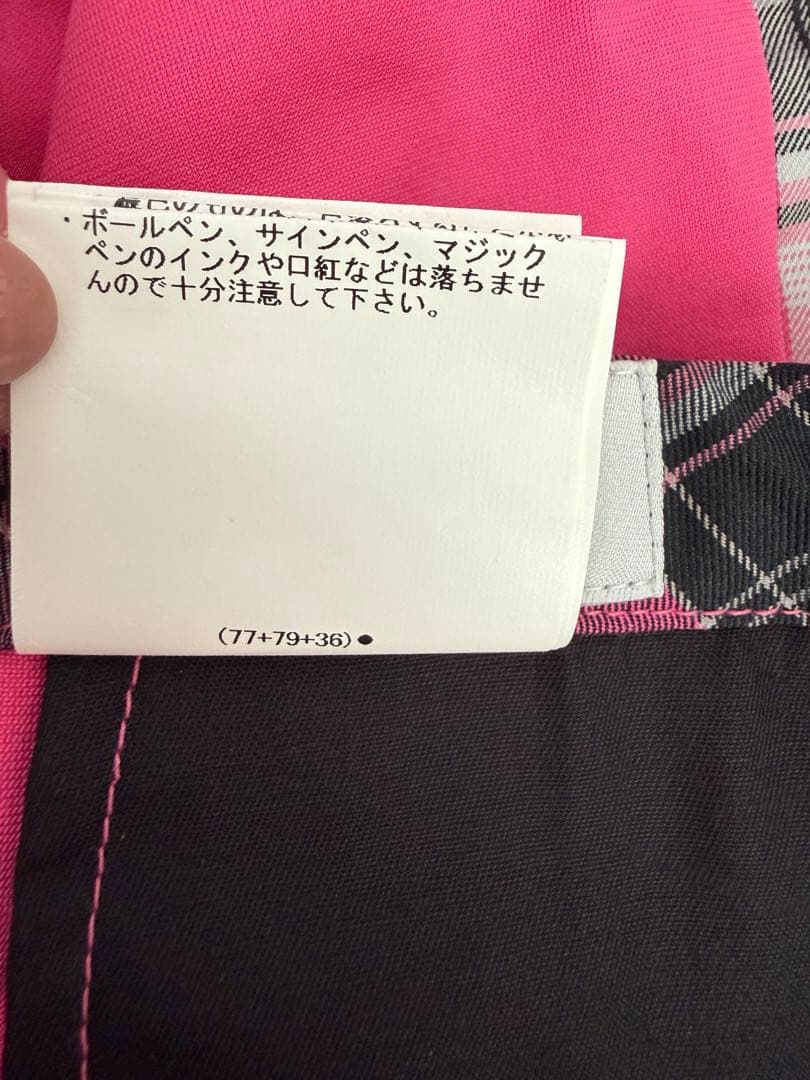 ゴルフ レディース スカート ピンク チェック