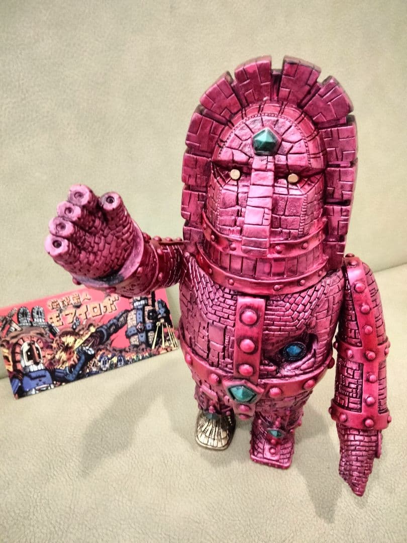 ソフビ　monstock Gモアイロボ　④　izumonster　安楽安作