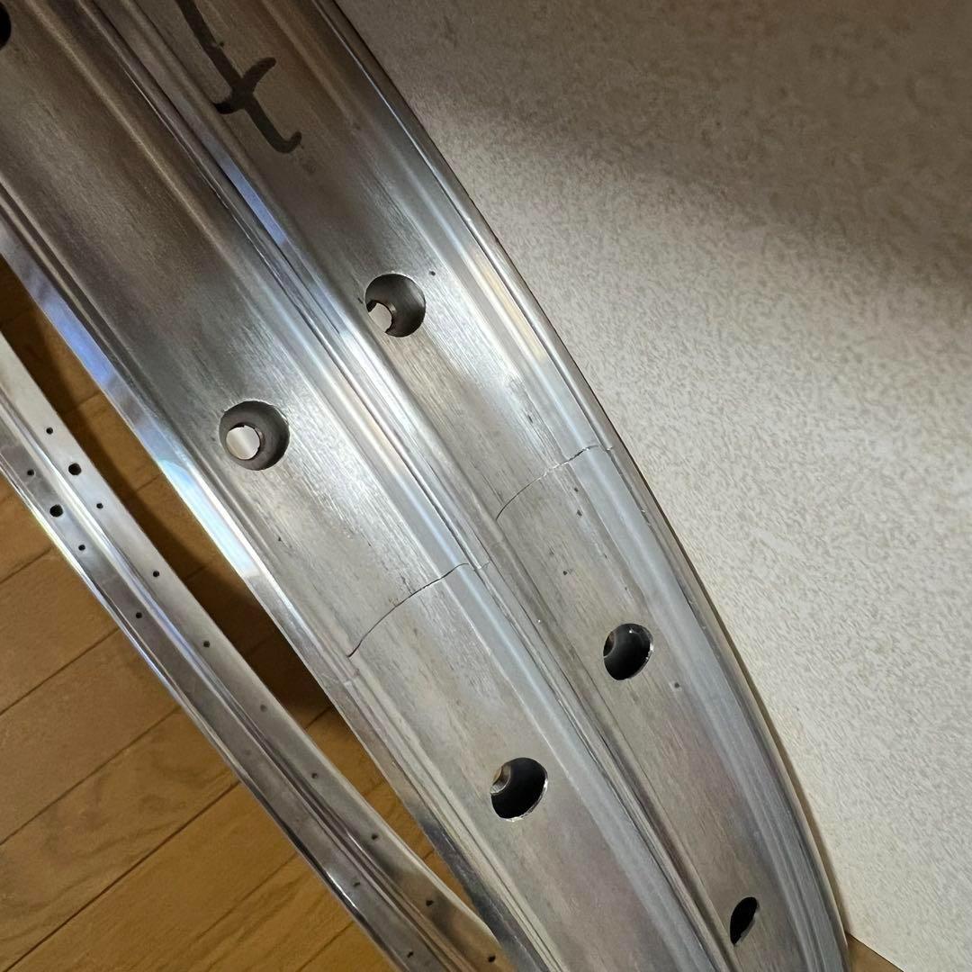希少当時物ベルギーALESA鏡面仕上げクリンチャーリム 2本セット700C