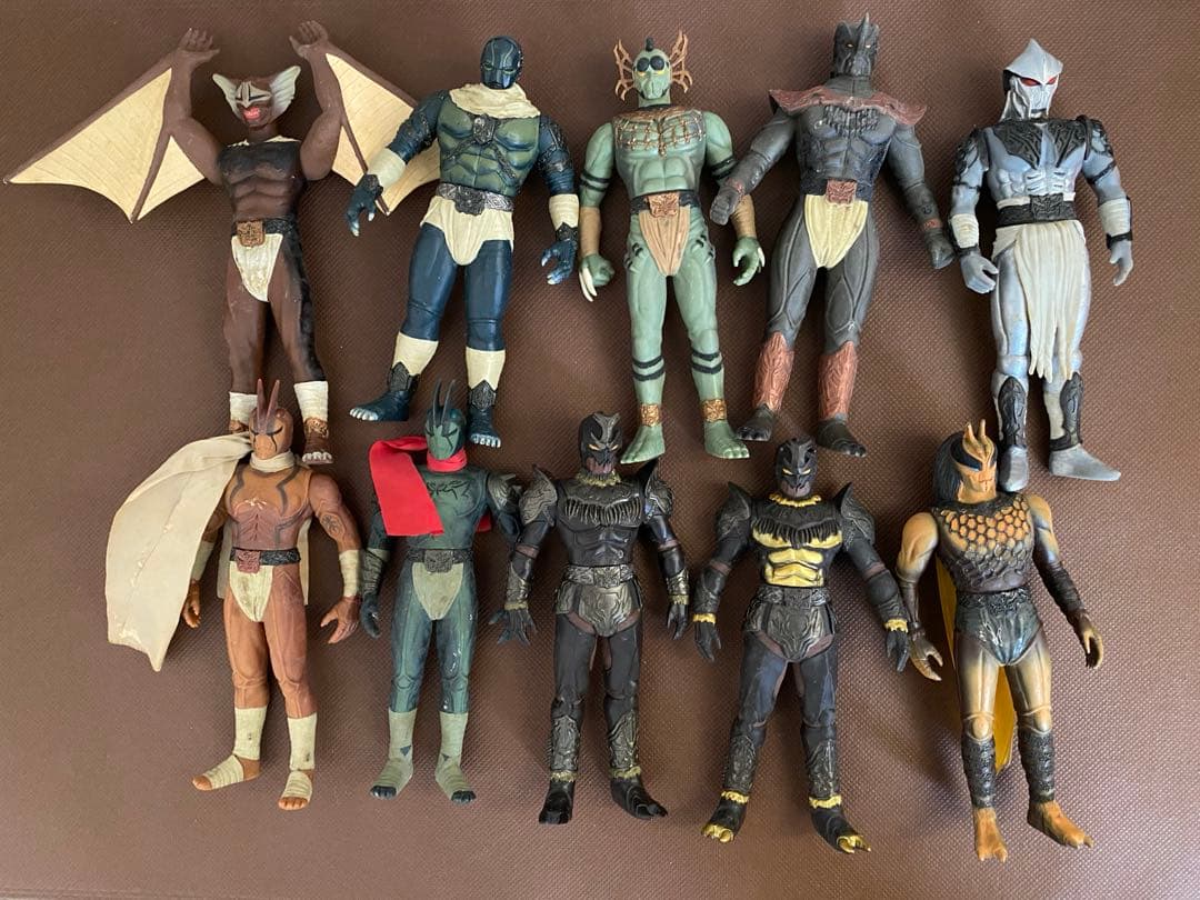 【中古品・ジャンク品】仮面ライダーソフビフィギュア セット売りまとめ 昭和 平成