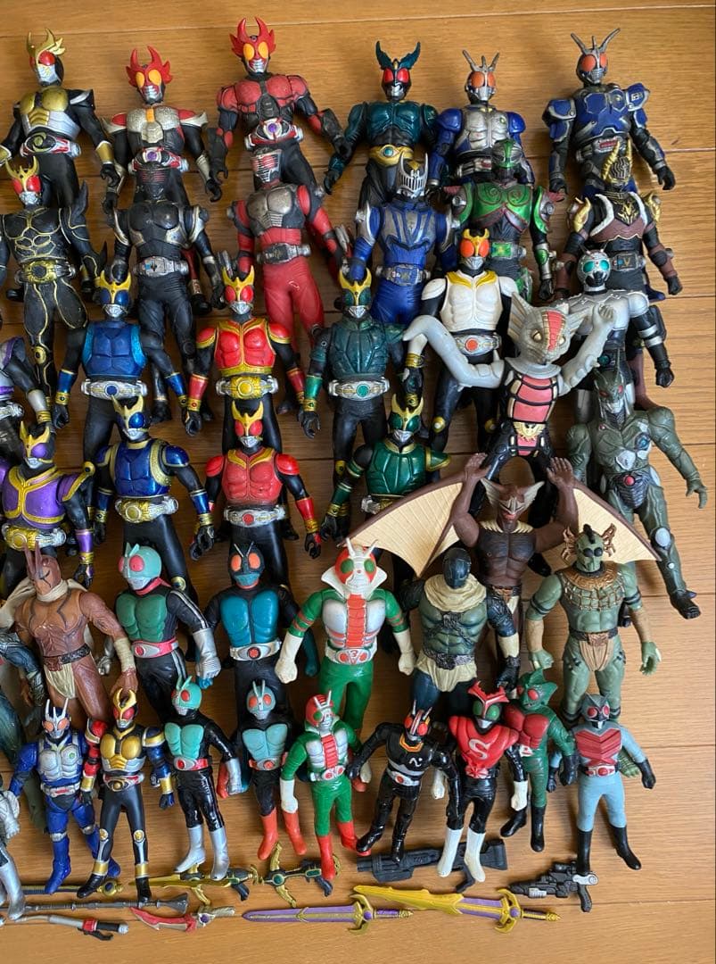 【中古品・ジャンク品】仮面ライダーソフビフィギュア セット売りまとめ 昭和 平成