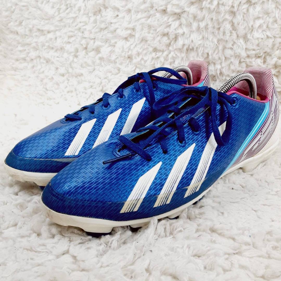 美品 27.5㎝◎アディダス ADIZERO F50 サッカースパイク ブルー