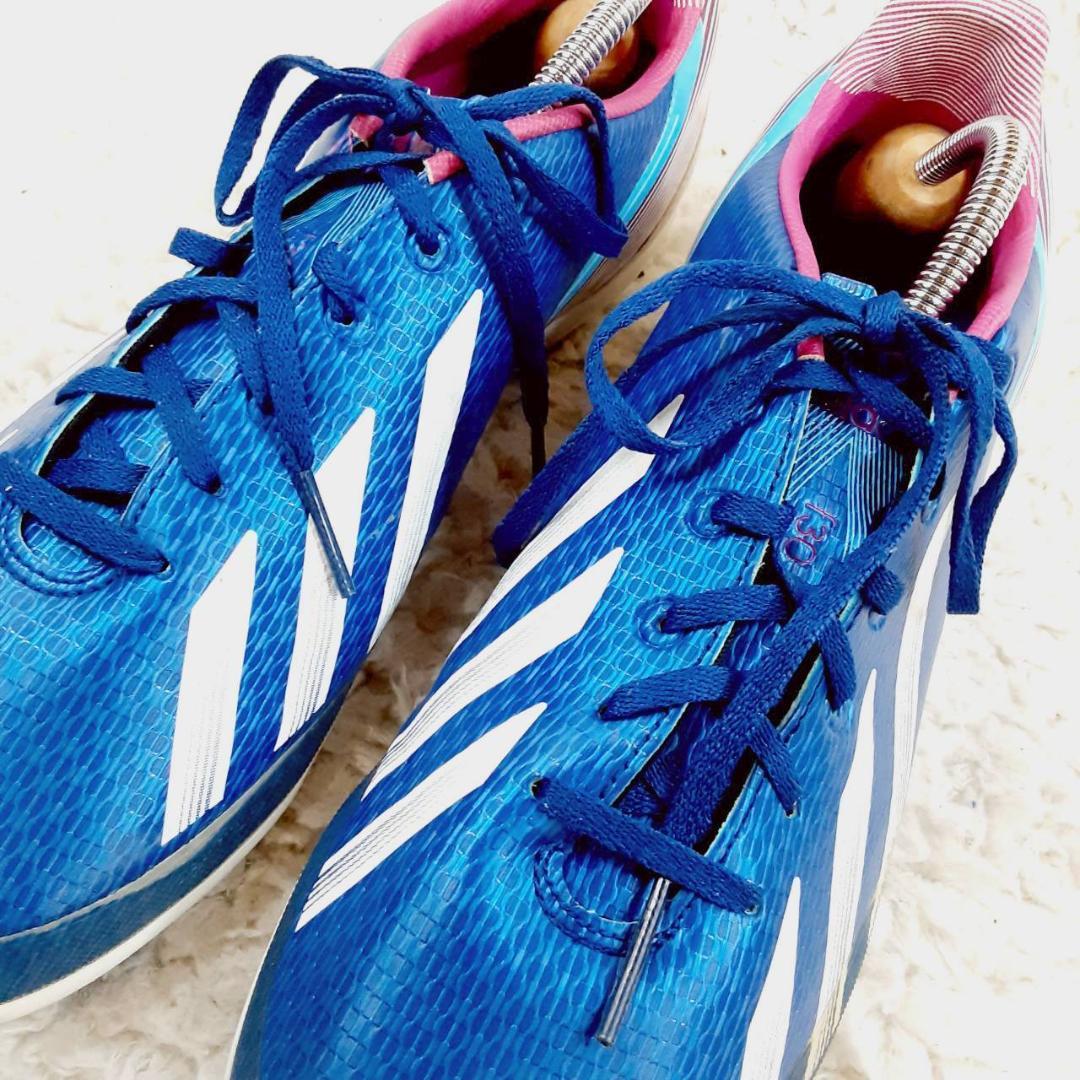 美品 27.5㎝◎アディダス ADIZERO F50 サッカースパイク ブルー
