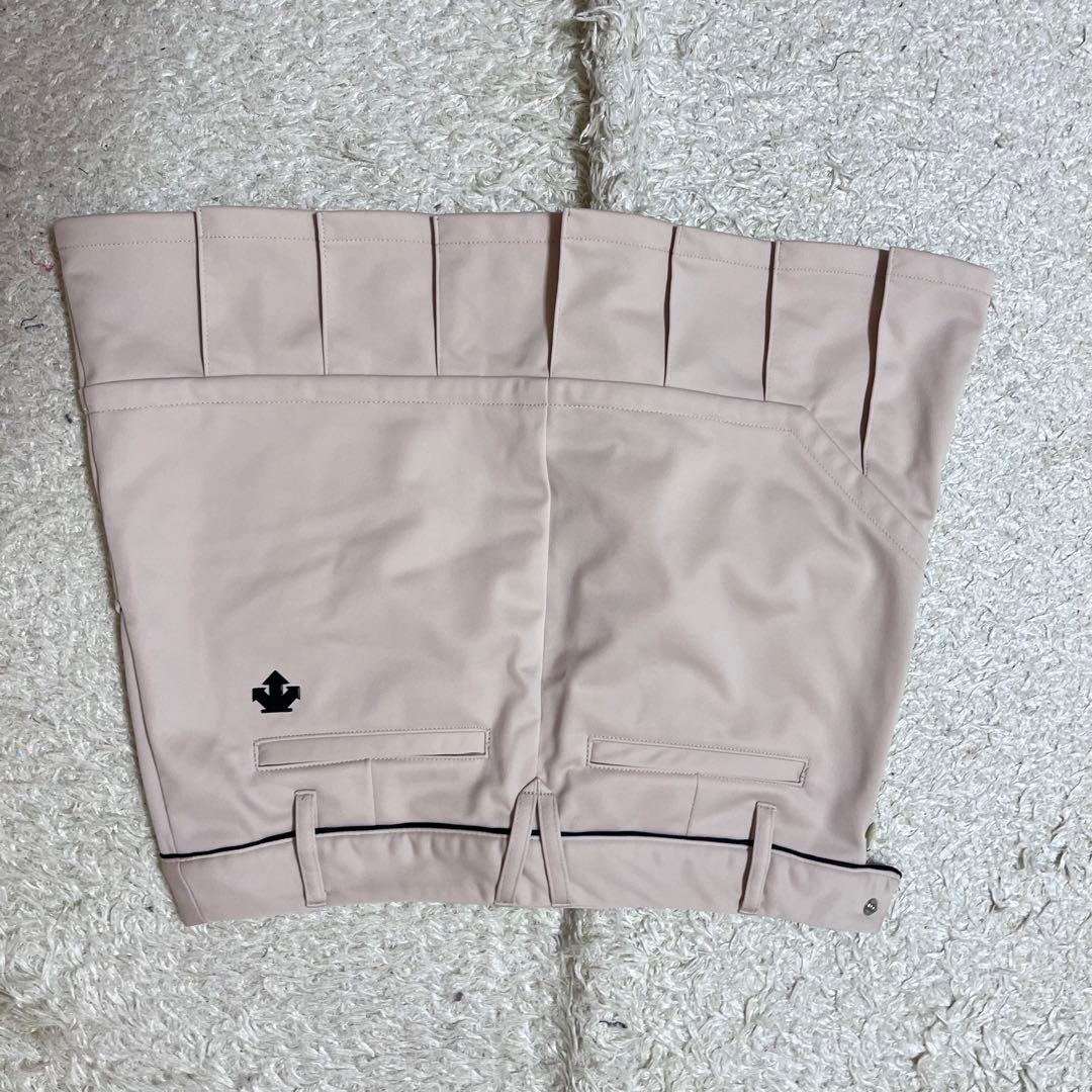 タグ付未使用　DESCENTE コーティングニットボンディングプリーツスカート