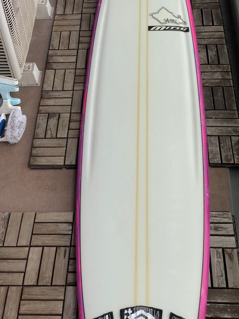 Mitsuサーフボード 8'8\" Nelgenピンク