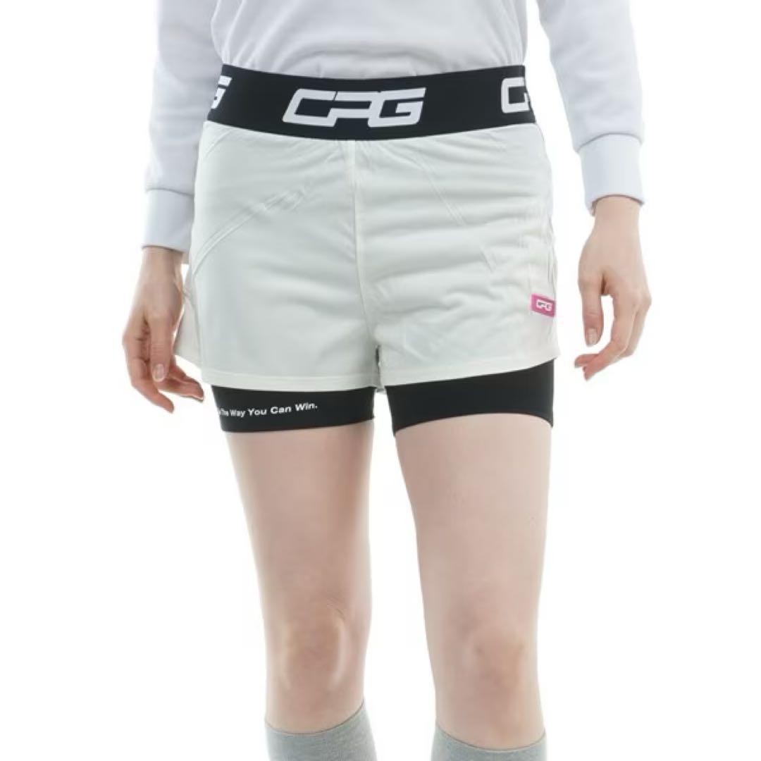 CPG ストレッチ レイヤード レギンスパンツ レディース ホワイト サイズ1