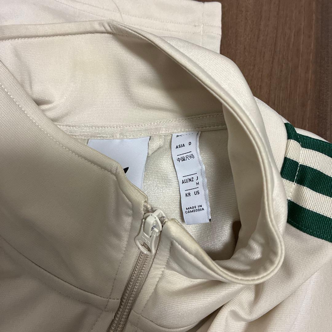 adidas ベッケンバウアー　セットアップ　白緑　M