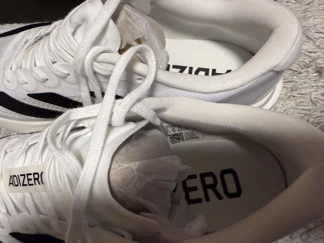 アディゼロ ADIZERO evosl ホワイト27.5cm