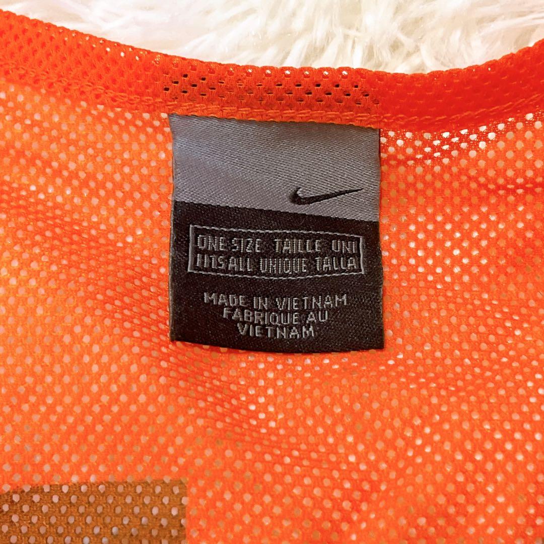 ナイキ　NIKE ビブス セット 10枚　オレンジ　サッカー　バスケット　袋付