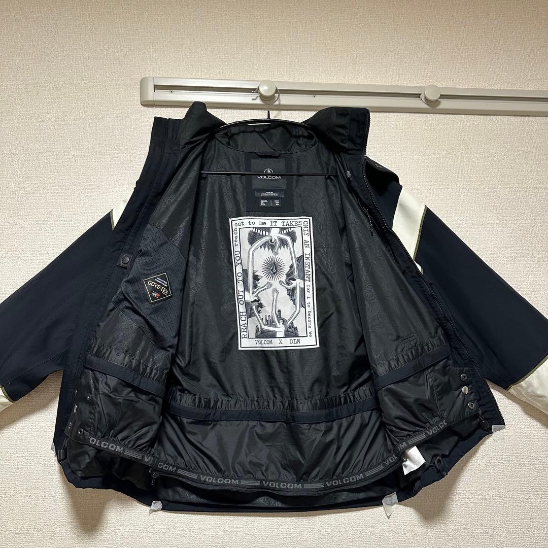 VOLCOM GORE-TEX スノーボードウェア S ブラック ホワイト 防水