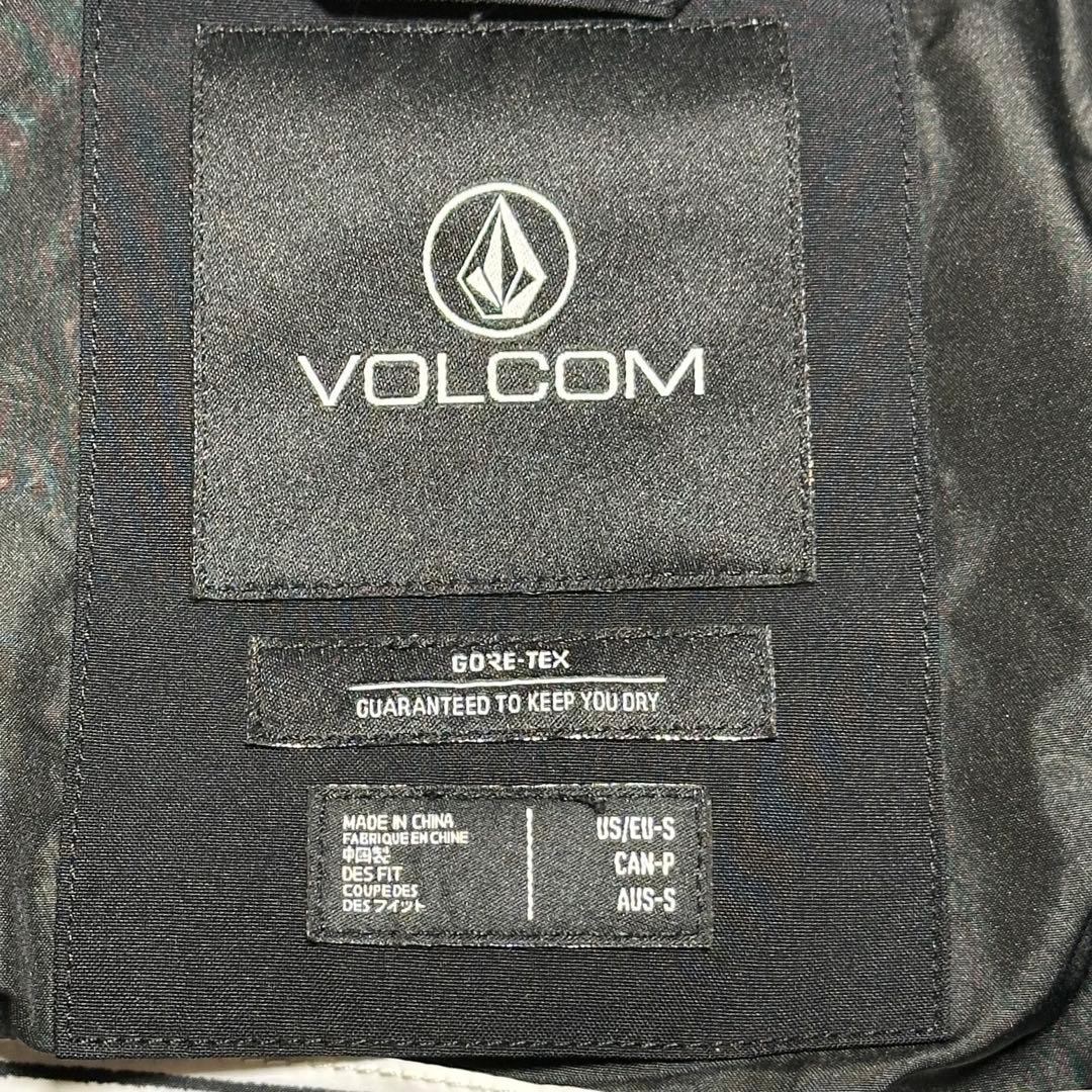 VOLCOM GORE-TEX スノーボードウェア S ブラック ホワイト 防水