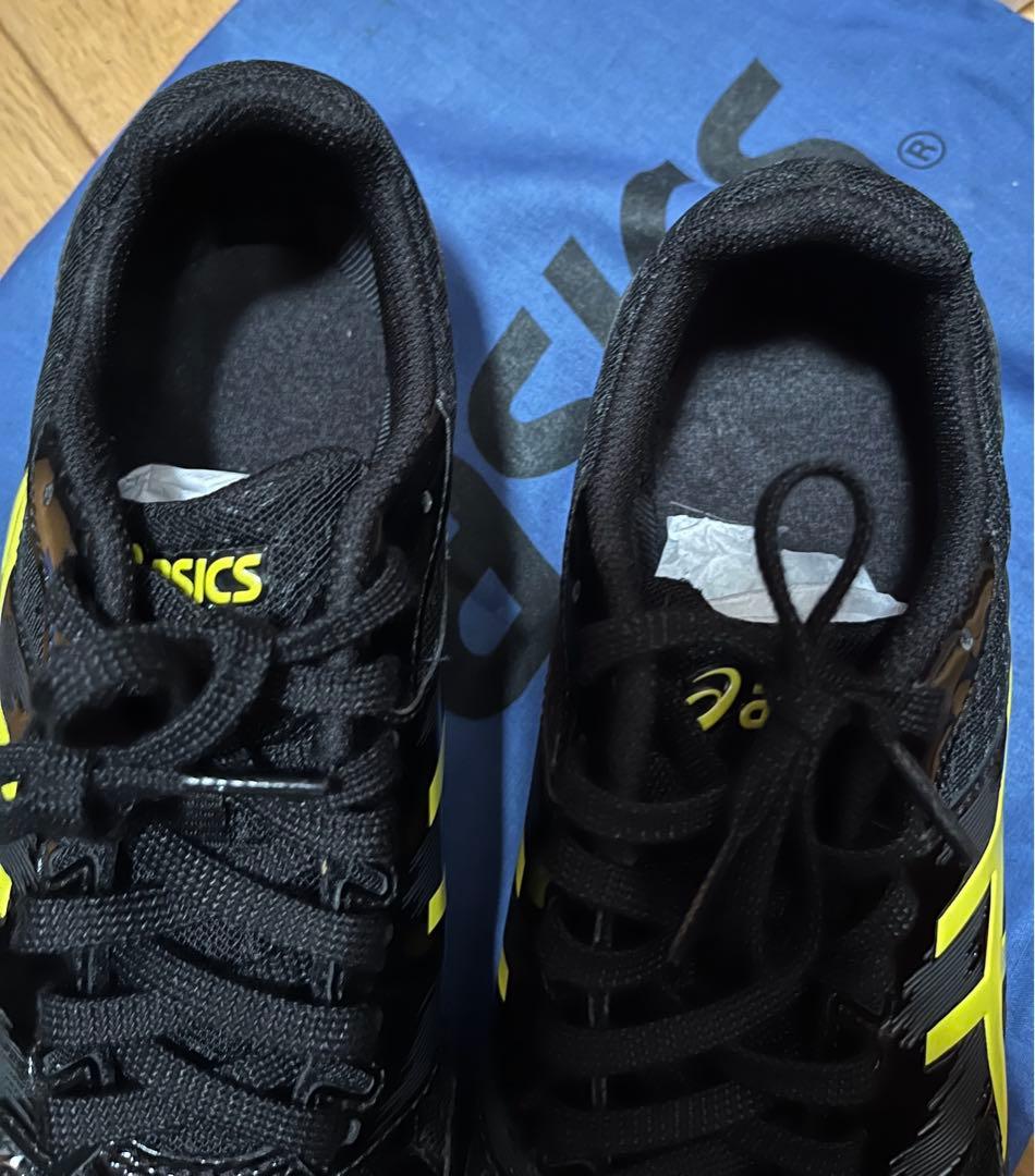 ASICS EFFORT スパイクシューズ ブラック/イエロー