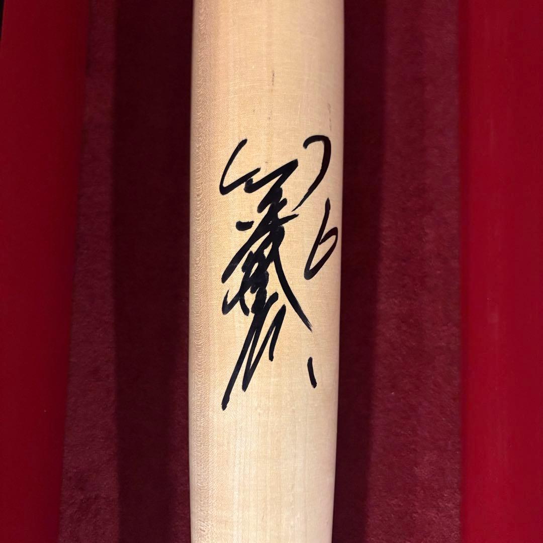 【美品】元阪神タイガース 金本知憲さん サイン入りバッド