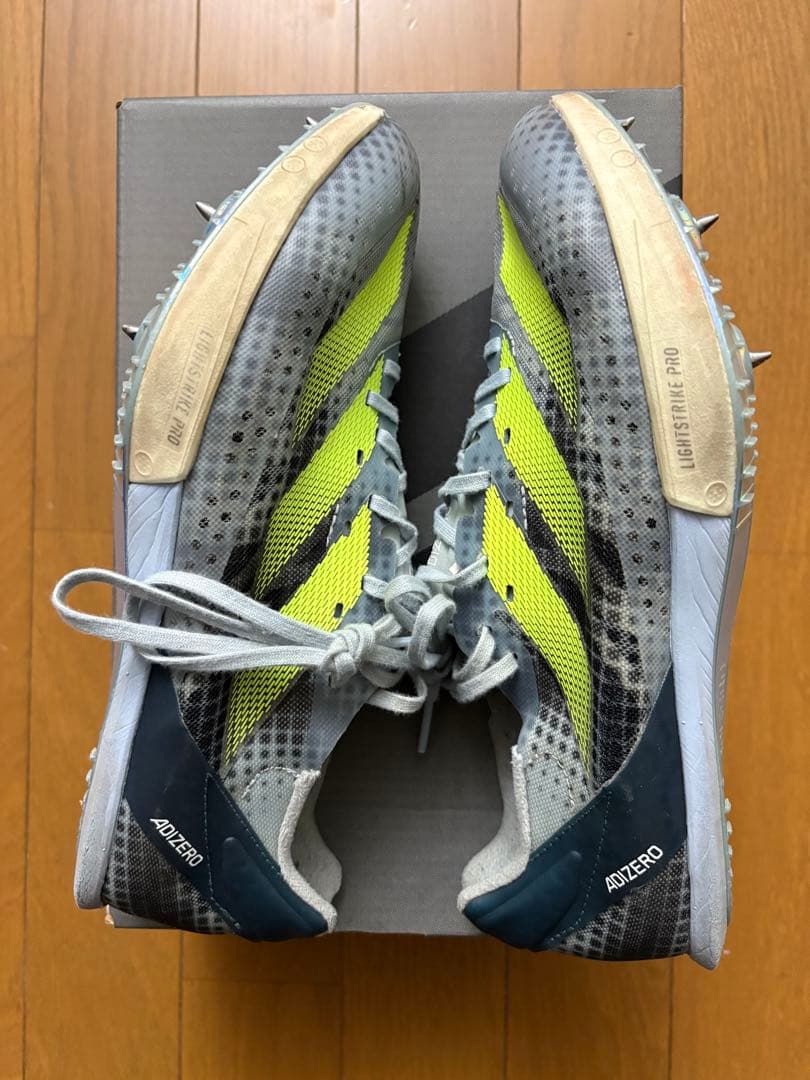 adizero PRIME SP2陸上競技用スパイクシューズ グレー/イエローj