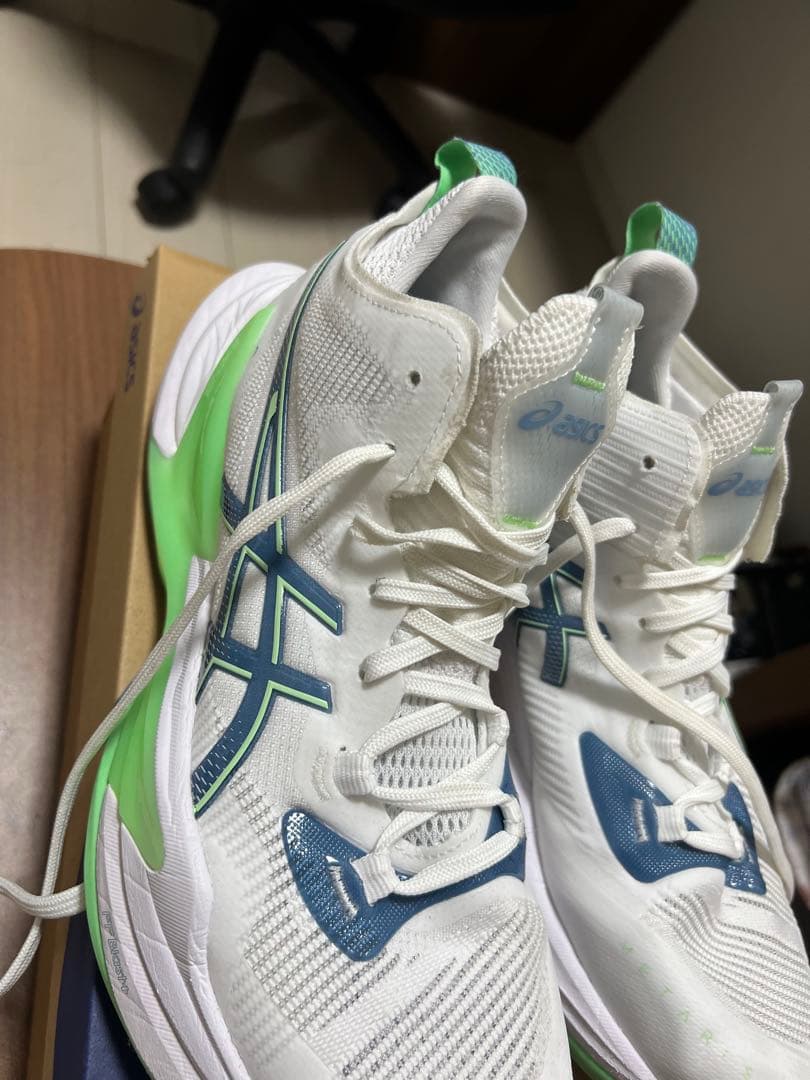 ASICS RISE2バレーボールシューズ ホワイト/グリーン/ブルー