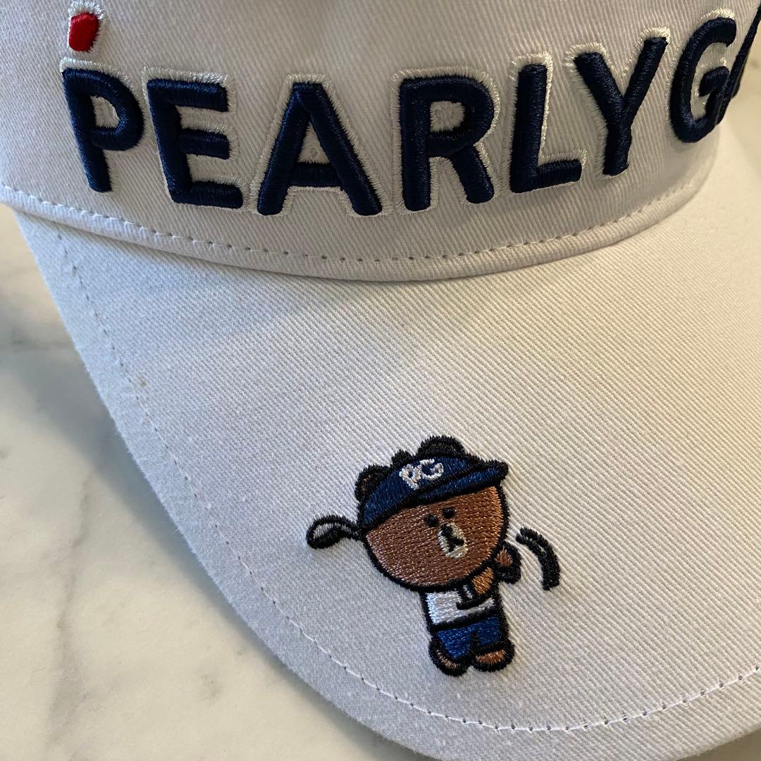 新品同様　ユニセックス　PEARLY GATES バイザー ホワイト