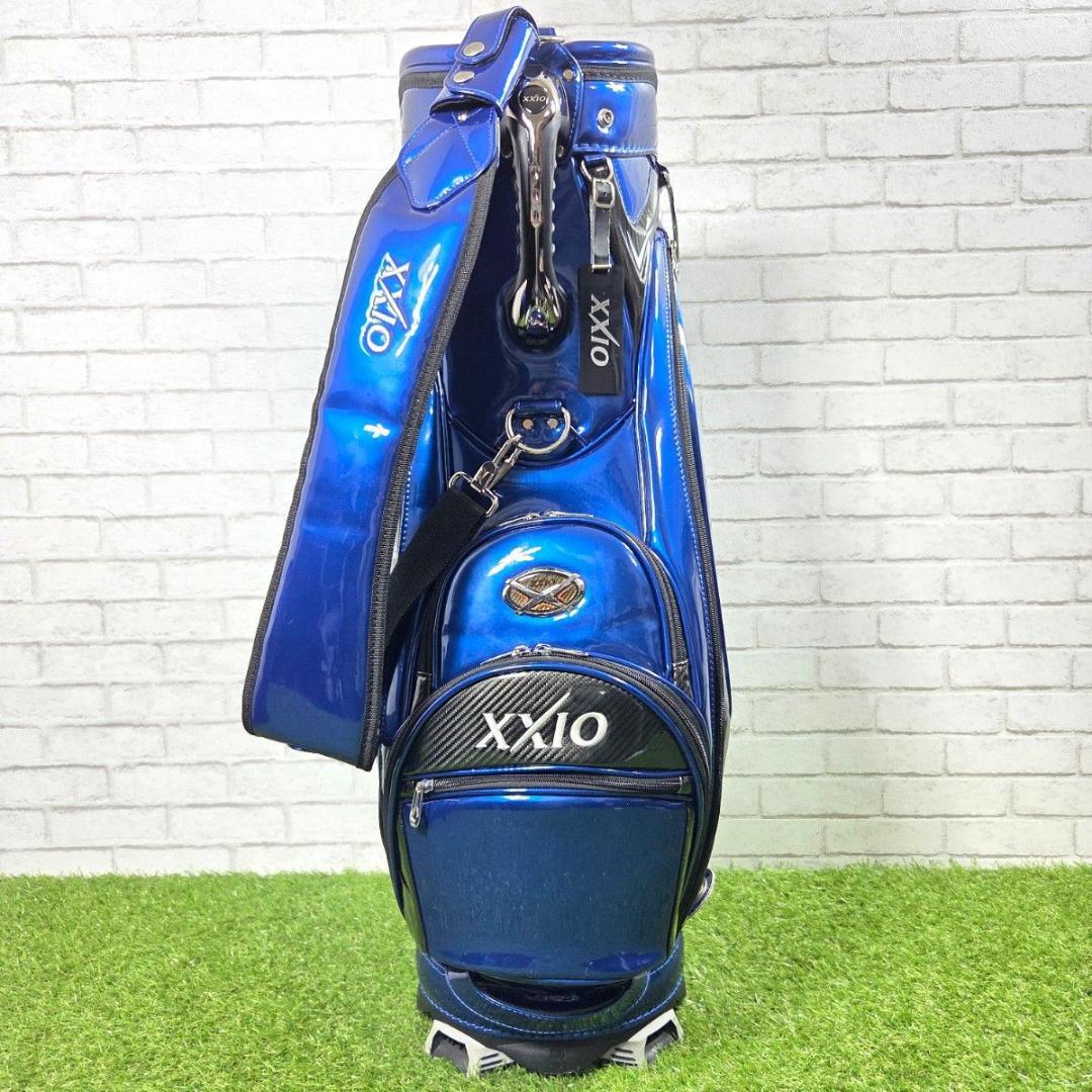 XXIO ゼクシオ エナメルキャディバッグ 青 メタリック 良品