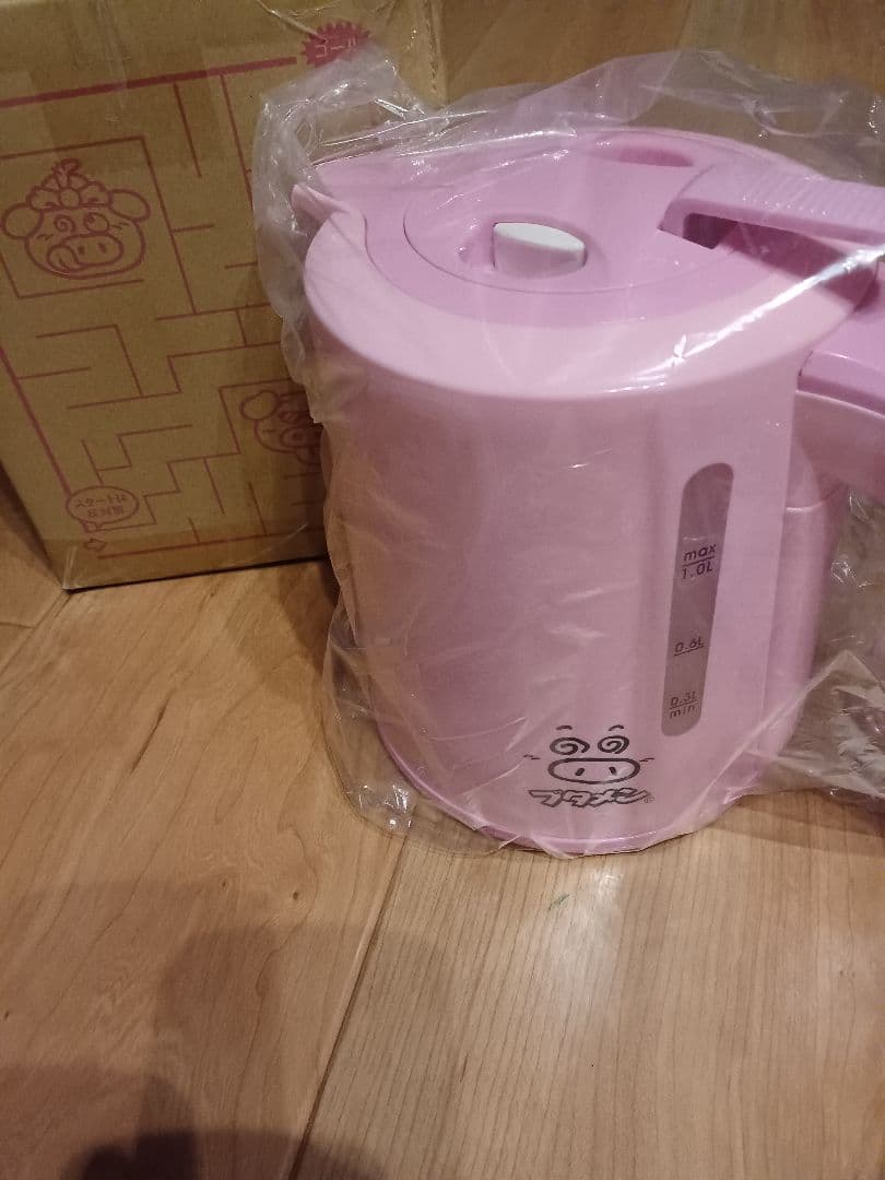 【 新品 未使用 】 希少 ブタメン 電気ケトル 懸賞 抽選 付録 ケトル