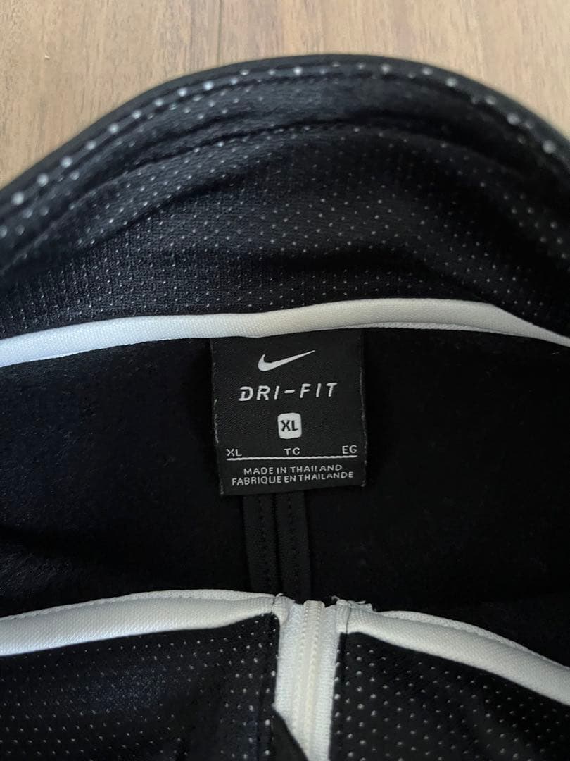 Nike DRI-FIT ブラックジャージ XL ドリルトップ