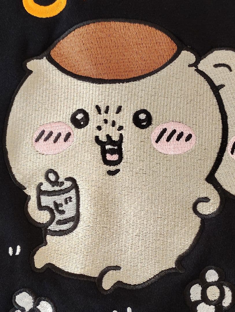 ちいかわ　くりまんじゅう シーサー ジップパーカー 刺繍　Mサイズ