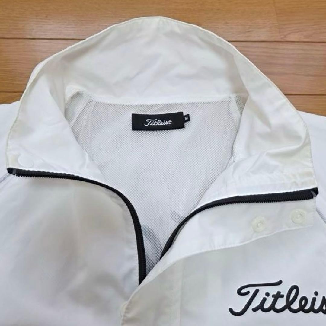 【美品】Titleist レインウェア セットアップ ホワイト/ブラックM