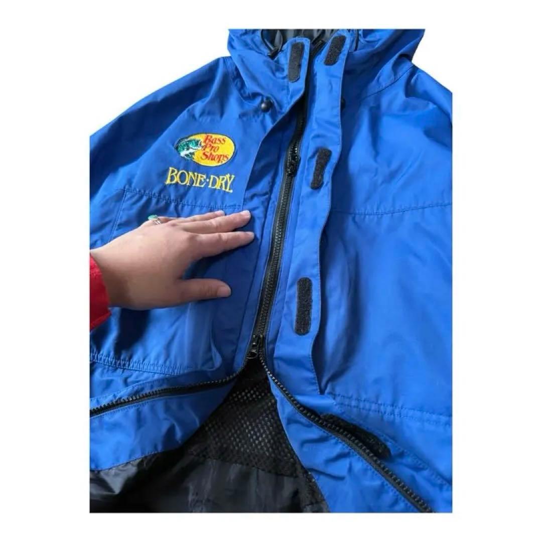 90s Bass Pro Shops BONE-DRY アウトドア　ブルー　L