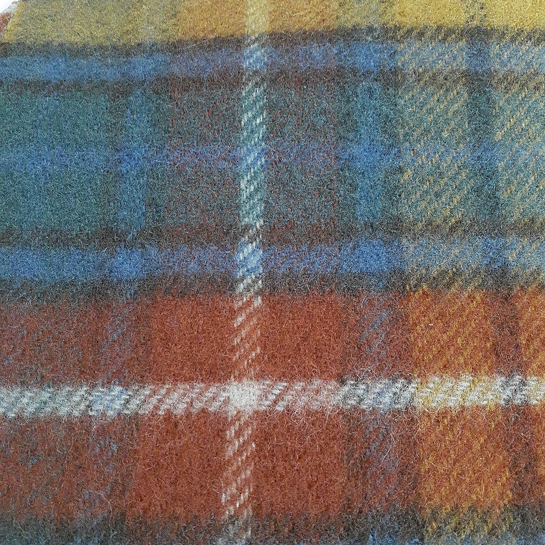 TWEEDMILL ツイードミル チェック柄 大判ストール ウール100%