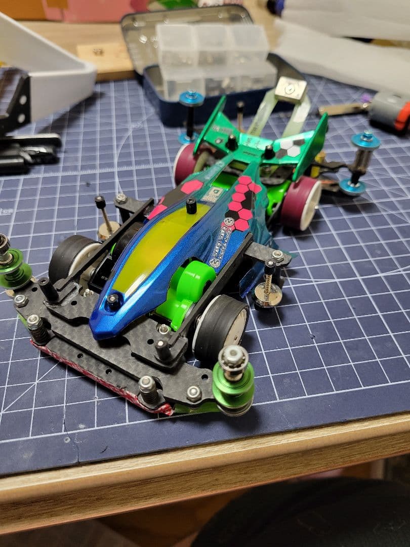 引退！タミヤ 4WDミニレーサー用パーツセットと収納ボックス