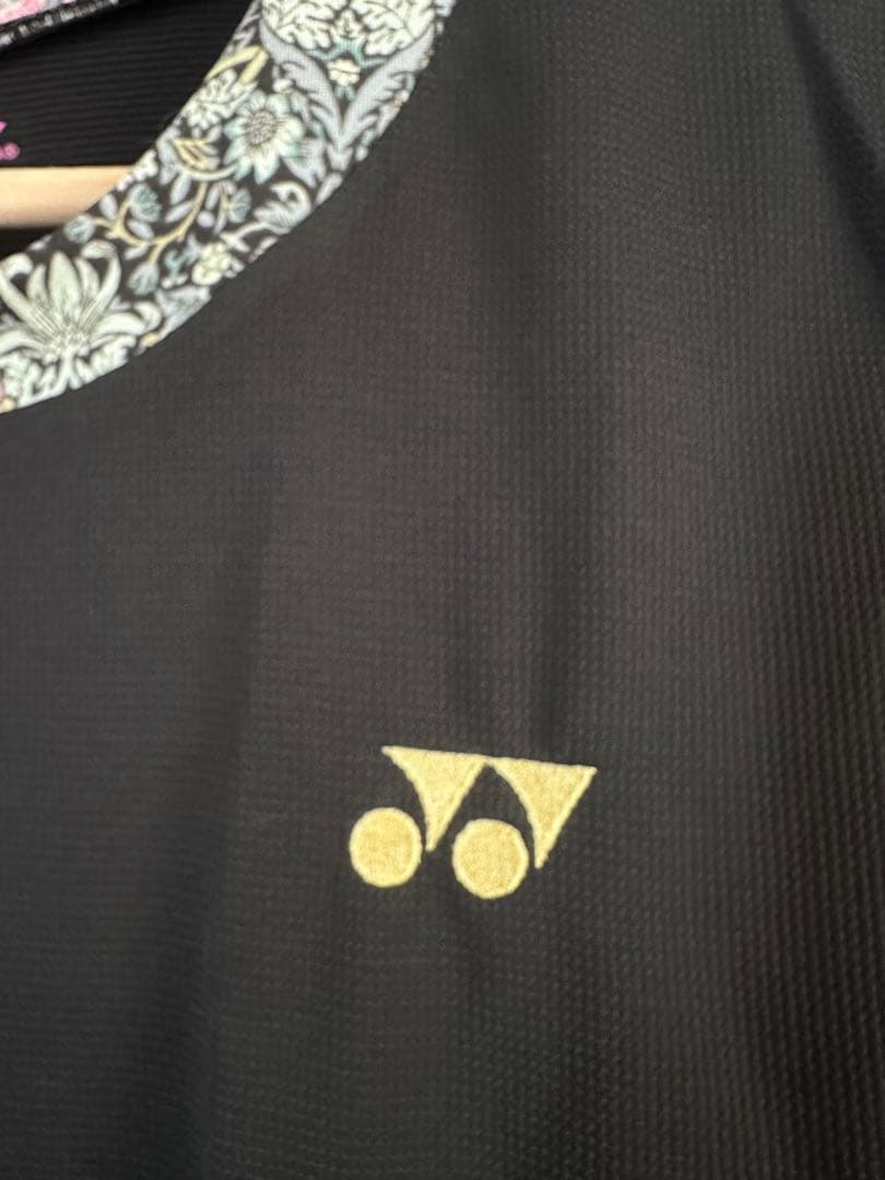 YONEX リバティ テニスウェア レディース ショートスリーブ 黒 Oサイズ