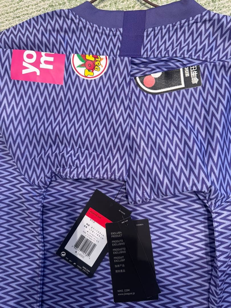 2019サンフレッチェ広島Nike 紫色 サッカーシャツ Lサイズ（NO.なし）