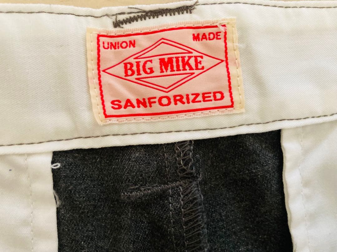 BIG MIKE ★ピンタックチノワークパンツ★杢グレー32インチ新品未使用品