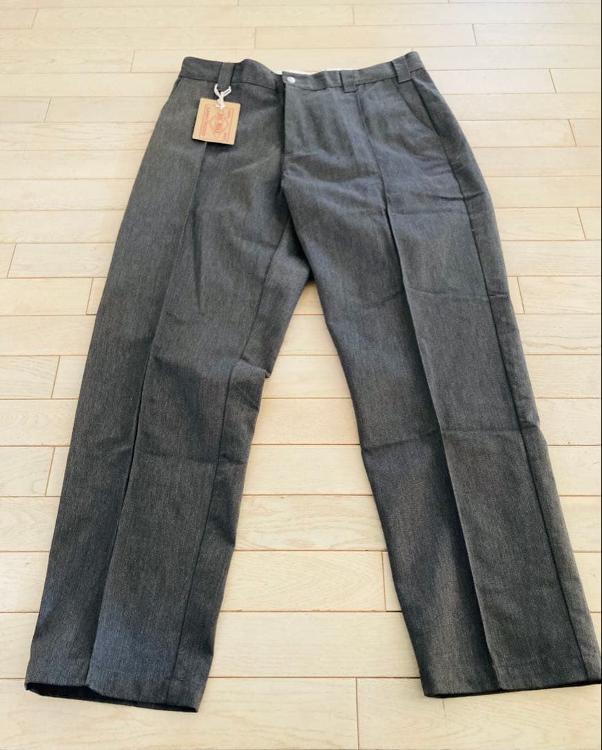 BIG MIKE ★ピンタックチノワークパンツ★杢グレー32インチ新品未使用品