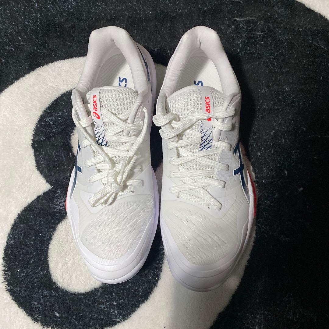 asics バレーボールシューズ ホワイト/ネイビー/レッド
