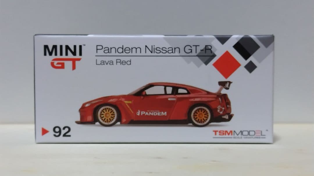 ミニカー MINI GT No.92 Pandem GT-R Lava Red