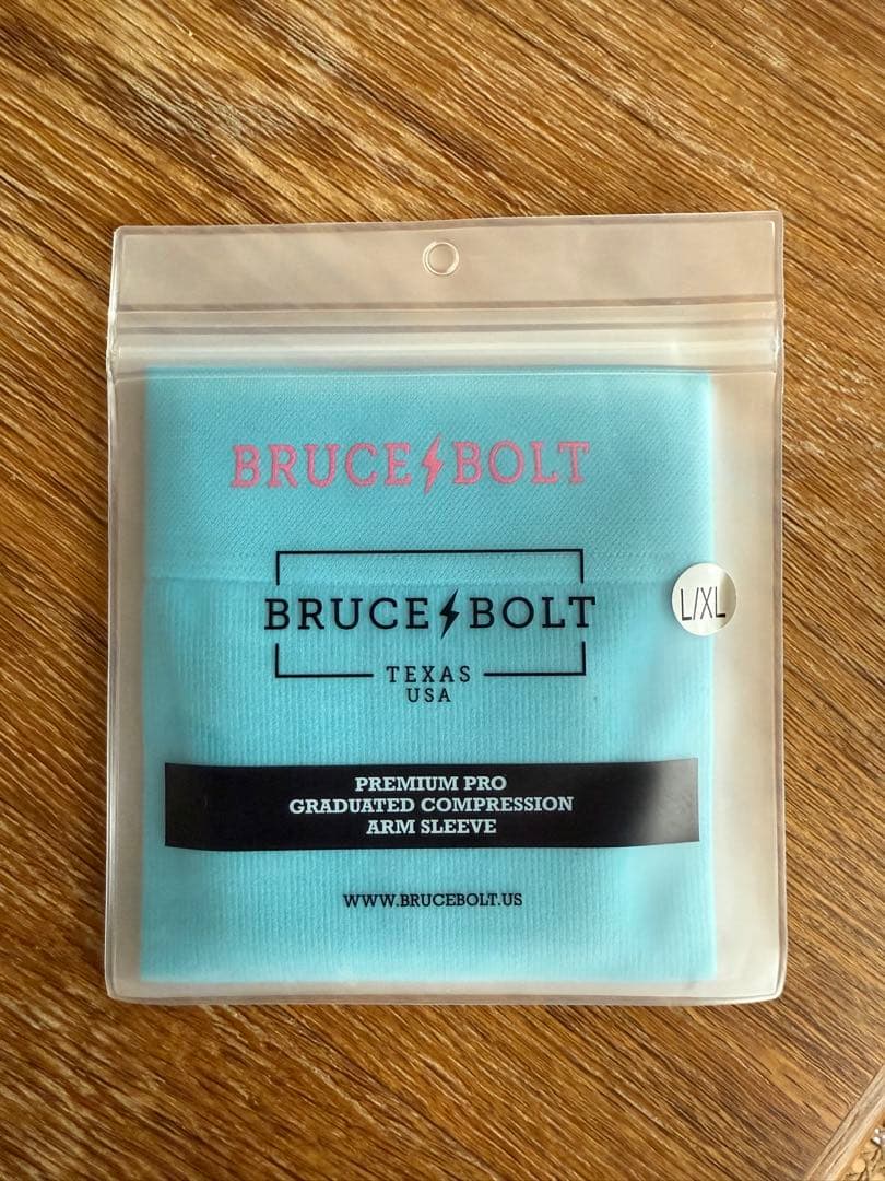 BRUCE/BOLT コンプレッションアームスリーブL/XL Teal/Pink