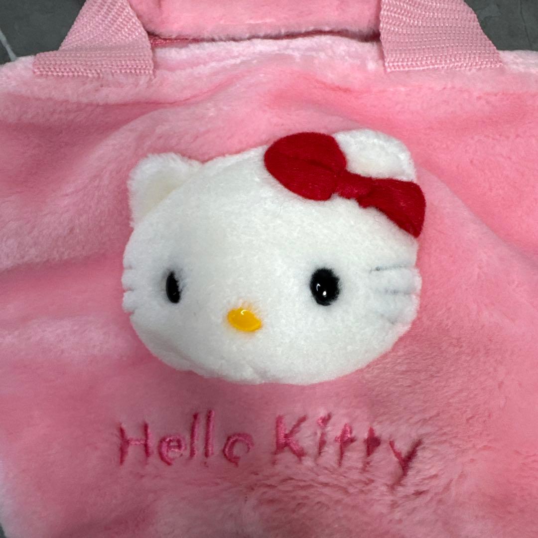 サンリオ　ハローキティ　バッグ　ミニバッグ　もこもこ　レトロ　当時物
