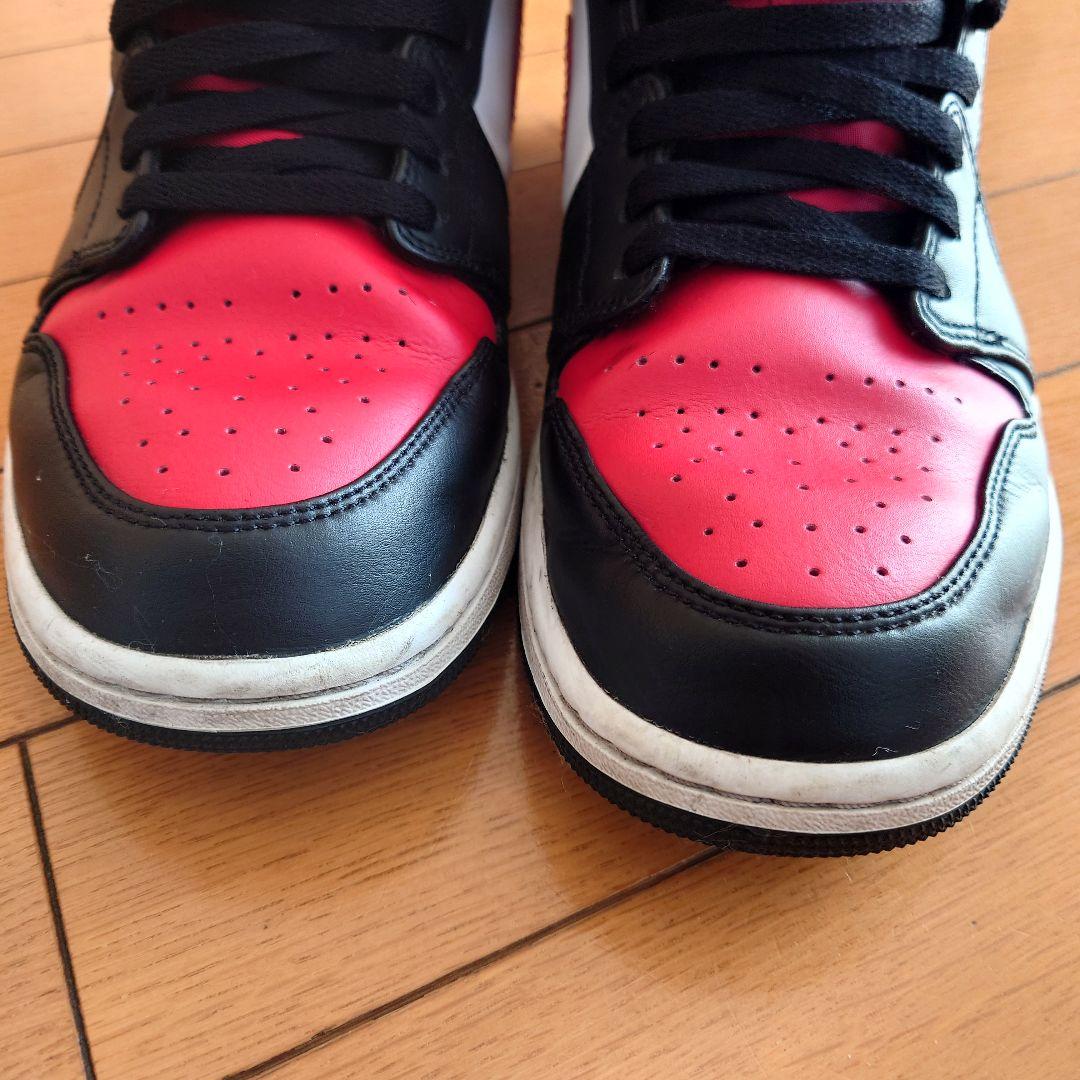NIKE AIR JORDAN 1 MID 29cm ブラック/レッド