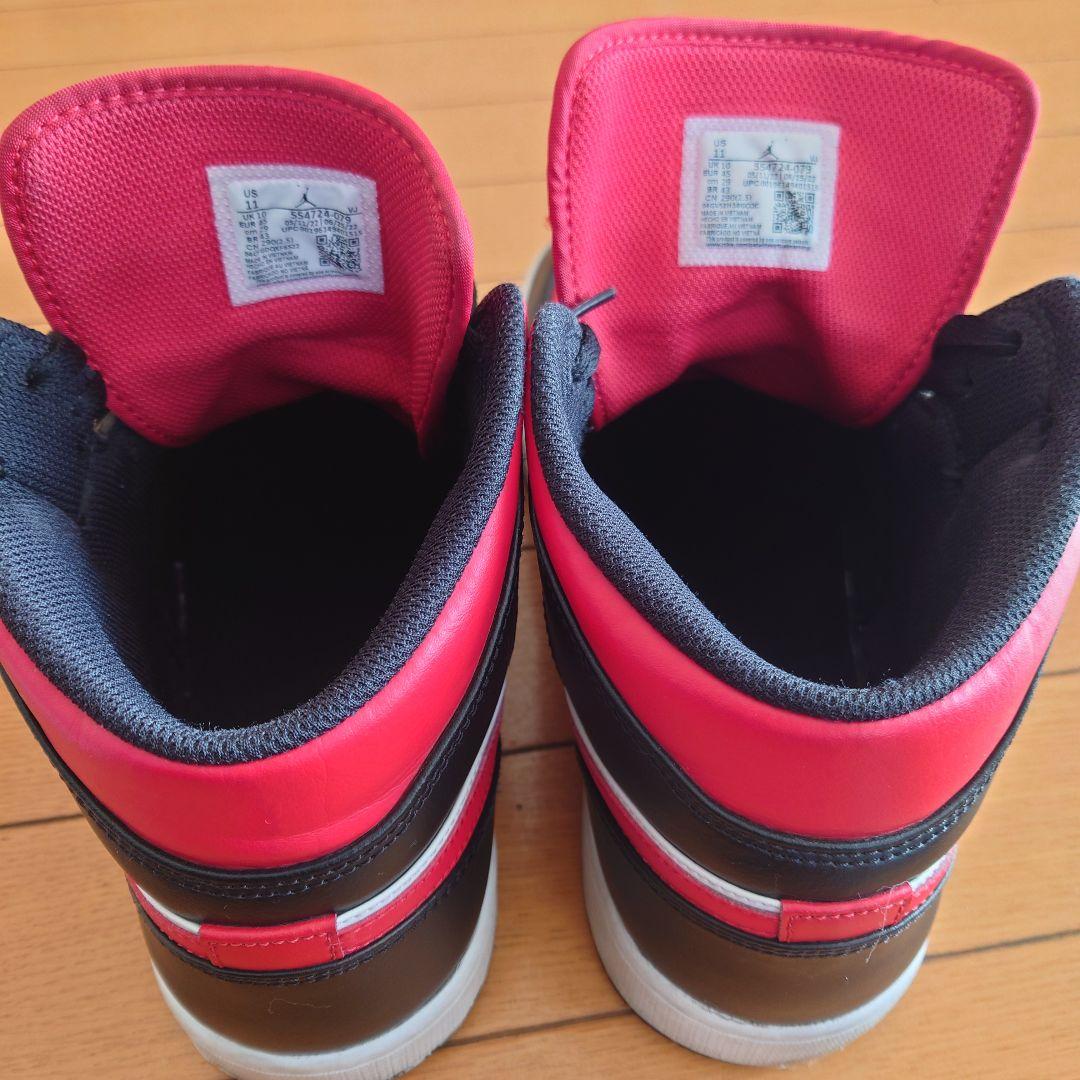 NIKE AIR JORDAN 1 MID 29cm ブラック/レッド