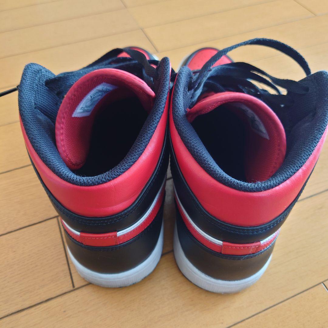 NIKE AIR JORDAN 1 MID 29cm ブラック/レッド