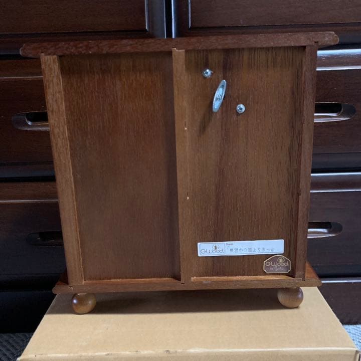G Wood アクセサリーケース　ジュエリーボックス　小物入れ　オルゴール