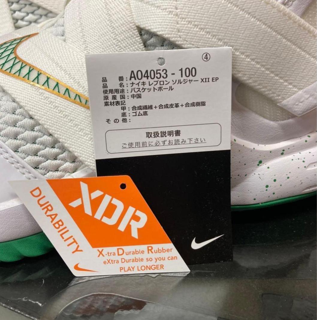 シューズ(男性用) Nike LeBron Soldier XII 12 Irish EP