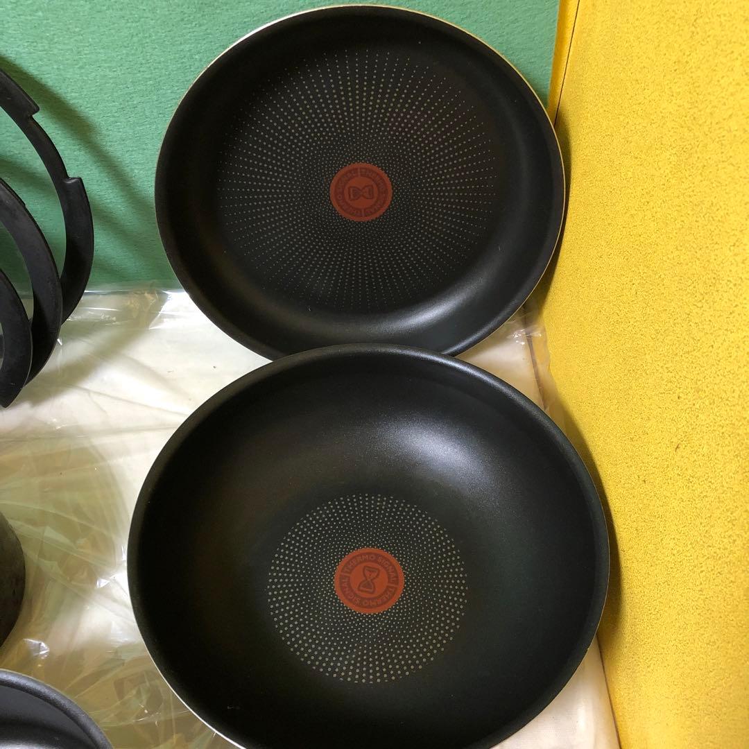と22● T-fal フライパン、鍋　11点セット