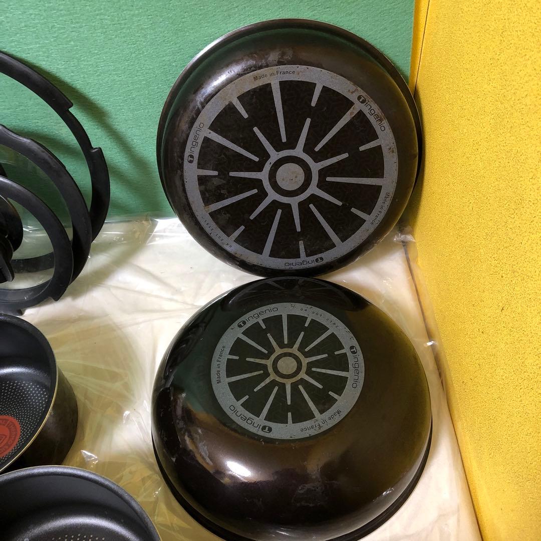 と22● T-fal フライパン、鍋　11点セット