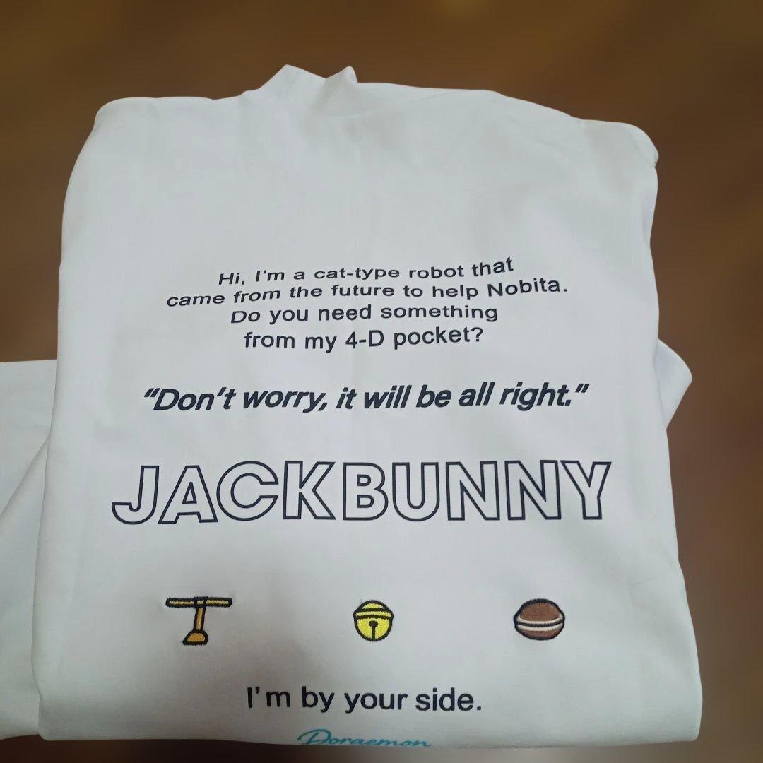 JACKBUNNY ドラえもんホワイト長袖シャツ